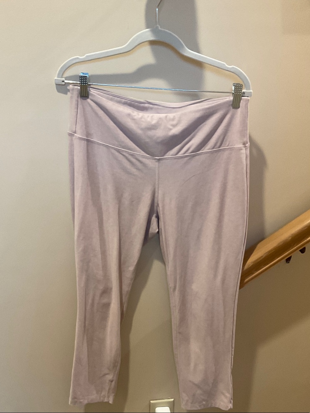 New Balance Cropped V-Waist Leggings — Light Lavender